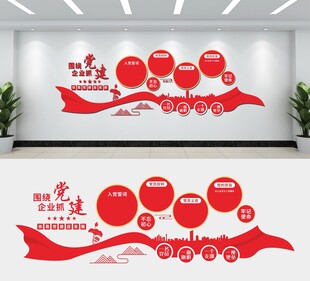 党建文化墙设计展示