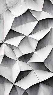 几何立体纹理墙面艺术