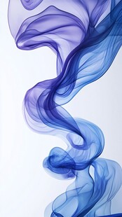 蓝色飘逸烟雾艺术效果图