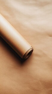 复古卷轴纸张特写