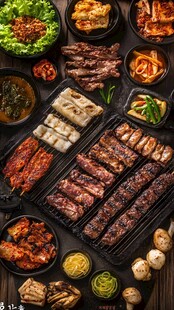 丰盛韩式烤肉美食大赏