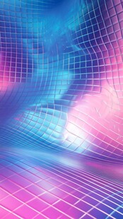梦幻炫彩网格科幻背景图