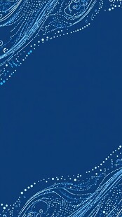 蓝色梦幻波浪线条背景图