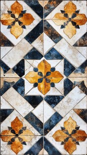 复古花纹瓷砖图案设计