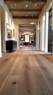 宽敞木质走廊尽显优雅格调