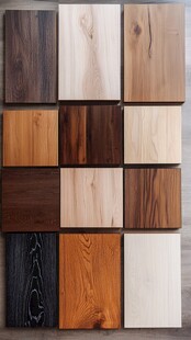 多样实木板材展示