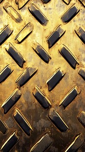 金属防滑花纹板纹理特写