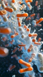 微观细胞活动场景