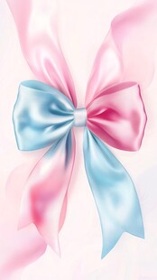 双色梦幻蝴蝶结装饰图案