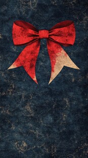 复古红蝴蝶结装饰图案