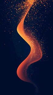 流动炫彩粒子曲线背景图