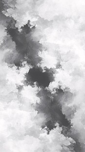黑白水墨风云雾背景图