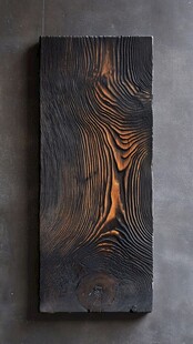 碳化木板纹理特写