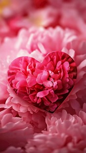 爱心芍药 浪漫花卉之美