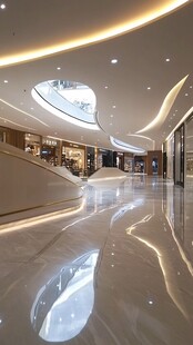 现代时尚商场内部空间