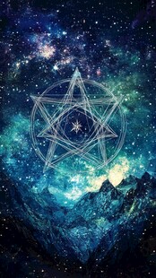 星空下的神秘几何符号