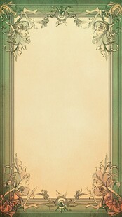 复古花纹边框装饰背景图