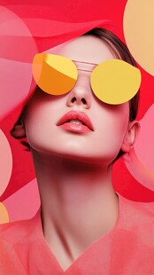 时尚个性的墨镜美女
