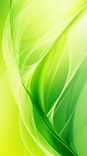 清新绿色动感线条背景图