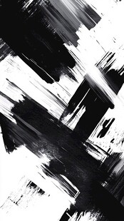 黑白笔触抽象艺术背景
