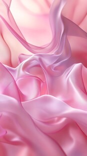 梦幻粉色丝绸纹理特写