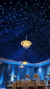 梦幻星空主题浪漫婚礼现场