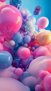 梦幻多彩气球的奇妙世界