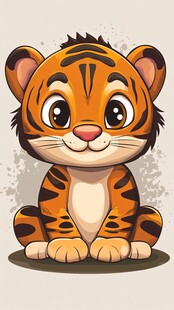 可爱小老虎卡通形象