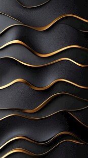 黑金波浪纹理背景图案