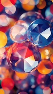梦幻多彩水晶气泡