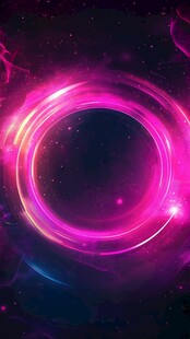 梦幻炫彩光环特效背景图