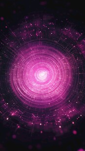 梦幻紫色科技感光环背景