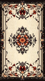 古典花卉图案精美地毯