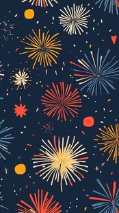 烟花图案背景 绚丽多彩