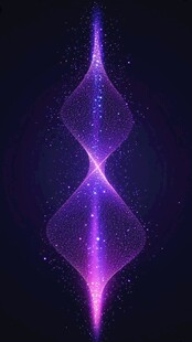 梦幻紫色光效粒子抽象图案