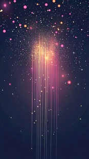 梦幻星芒粒子背景特效