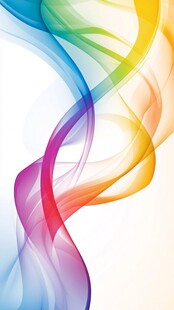 绚丽多彩动感线条背景图