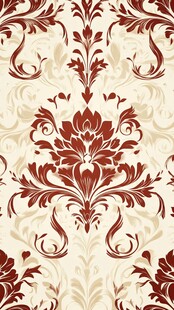 复古欧式花纹墙纸图案