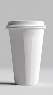 白色纸杯模型展示