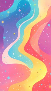 梦幻渐变星空流体背景图