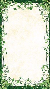 绿色藤蔓边框背景图