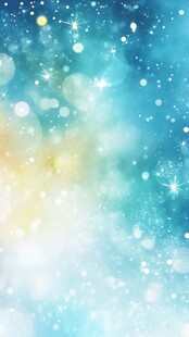 梦幻蓝调星空光斑背景图