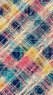 多彩格纹抽象纹理图案