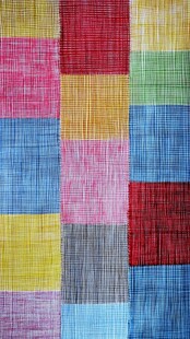 多彩拼接织物纹理图案