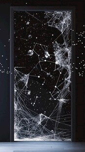 破碎玻璃特效艺术画面