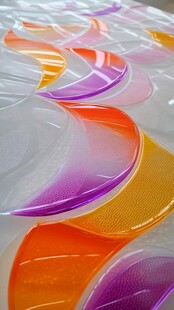 多彩弧形图案装饰材料