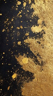 黑金泼墨纹理背景图