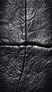 黑色皮革纹理特写