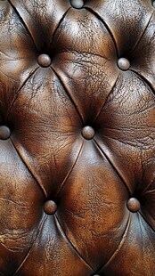复古棕色皮革沙发纹理特写