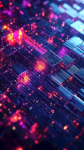 未来感数字科技绚丽场景